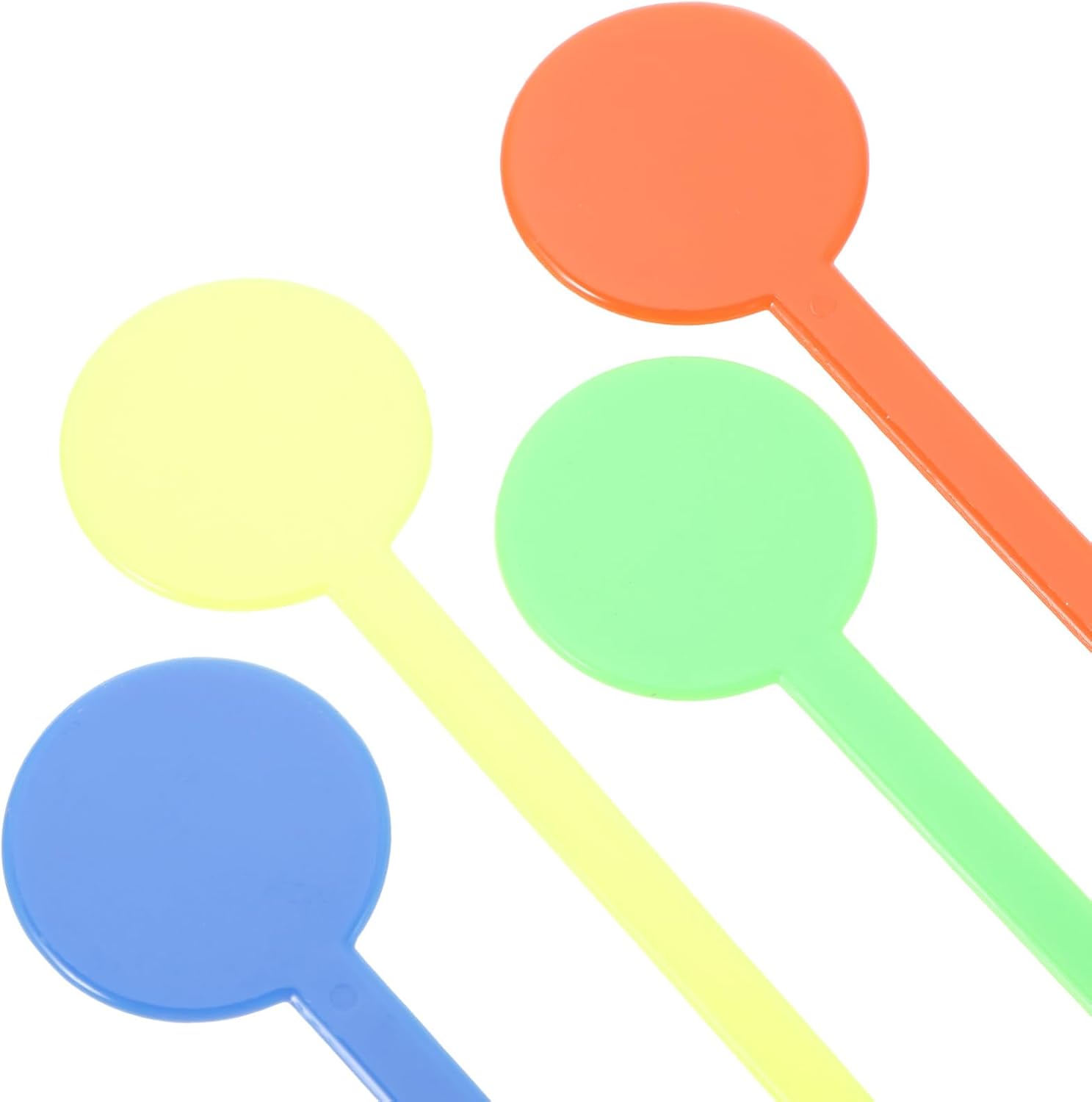 Zerodeko 400 Pcs Colorful Round Head Acrylic Swizzle Sticks Reusable Beverage Stirrers for Coffee Juice and Cocktails for Parties and Home Bars Random Color