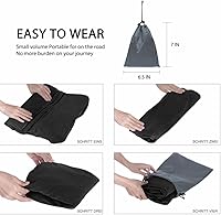 Vista 7 de Almohada inflable portátil con doble bomba de mano, almohada ajustable de tres capas de altura para el descanso de pies en aviones, automóviles