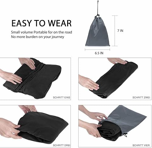 Miniatura 7 de Almohada inflable portátil con doble bomba de mano, almohada ajustable de tres capas de altura para el descanso de pies en aviones, automóviles,