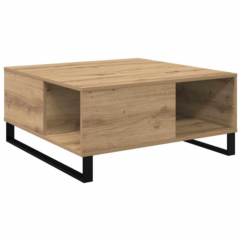 Table de salon contemporaine chêne artisanal pour un séjour chaleureux