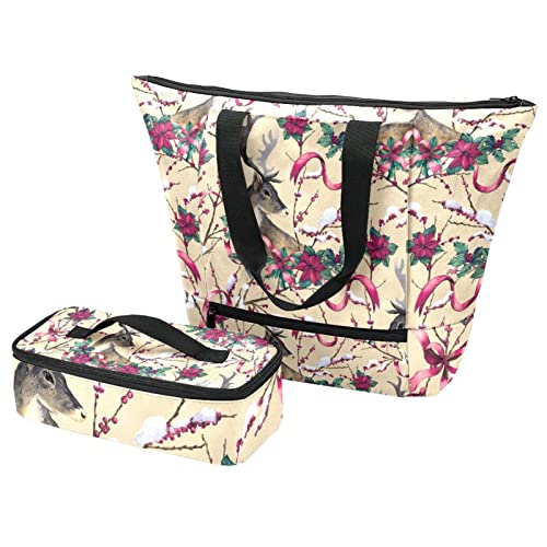 Sac fourre-tout isotherme vintage tête de mort pour repas de bureau et pique-nique
