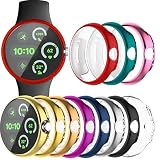 Wugongyan Case Compatible with Google Pixel Watch 3/Pixel Watch 2/Pixel Watch 1 41mm Screen Protector Case Anti-Scratch Soft TPU Full Protection Cover Accessories for Women Men (10 Colors, 41mm)