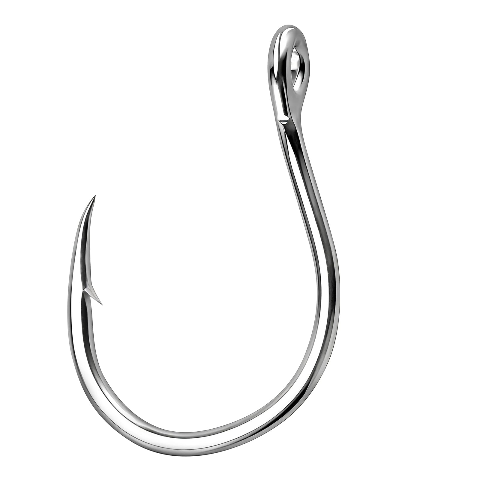 Alwonder Angelhaken Livebait Welshaken Hochkohlenstoffstahl Extra Stark Geschweißt Angelhaken Jigging Ersatzhaken für Süßwasser Salzwasser Schleppgerät Thunfisch Marlin Wahoo #9/0