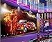 Produktbild LONGYUCHEN Personalized Custom Mural Flame Sports Car Beauty Suitable For 3D Background Wall Home Decoration100CmH×190CmW
