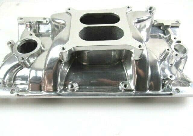 96-02 Compatible with Chevy 350 383 Compatible with Vortec Aluminum Intake Manifold Dual Plane Polished E42422P