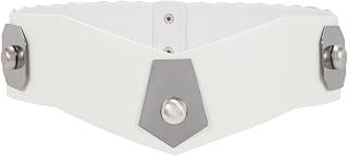 VONMELLI Women Wide Elastic Belt Halloween Stretch Cosplay Belt | Wide Elastic Vintage Waist Belt for Women, Stretch Belt with Silver Ring Clasp for Halloween Outfits