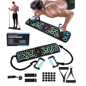 Lot de 11 supports de pompes pliables pour entraînement du corps, exercices de fitness