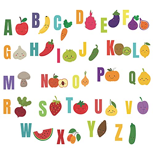 Maaghi Cartoon Animals - Dinosaur - Fruit with ABCD English Alphabets Kids Education Nursery Pre School Wall Sticker (Multicolor,Size - 90 Cm X 29 Cm) (ABC-Fruit) 3