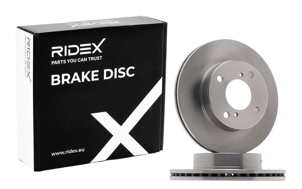 RIDEX 82B0524 2x Disque de frein Avant sans vis/boulons Compatible avec NISSAN PIXO UA0