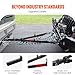 VEVOR Tow Bar, 7500 lbs Towing Capacity with Ropes, Powder-Coating Alloy Steel Bumper-Mounted Universal Towing Bar with Max 52 inches Telescopic Rod, Fits 2-inch Connector, for RV Car Trailer Truck