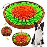 PETCARE Snuffle Mat for Dogs Adjustable Slow Feeder Bowl Interactive Enrichment Puzzle Toys for Small Medium Large Breed Dogs Cats Puppy Sniff Foraging Mats Mental Stimulation Treat Game, 19*19 inch