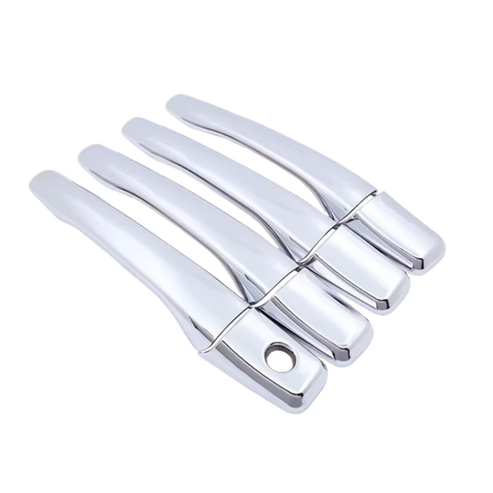 Zcxfdthf 4Handle 1 Keyhole Door Handle Covers Part Compatible With Mitsubishi For Grandis 2003-2011 Car Door Handle Cover Accessories Stickers Trim Set(4Handle 1 Keyhole)