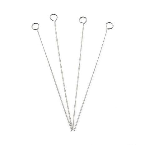 E-outstanding Reusable Inoculating Loop Inoculating Rod Kit Laboratory Research Teaching Tools (5pcs 3mm Inoculating Ring + 5pcs 4mm Inoculating Ring + 1 Piece Inoculating Rod)