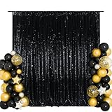 SquarePie 6x8ft Black Sequin...