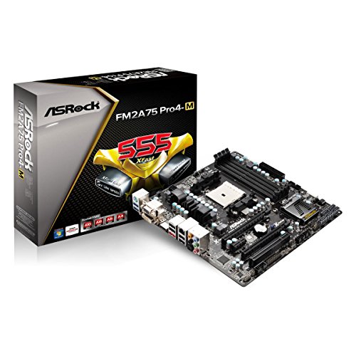 ASRock FM2A75 PRO4-M Motherboard DDR3 SATA3 USB3.0 MicroATX