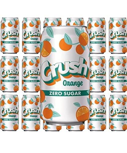 Crush Zero Sugar Soda, 18 Cans, Each 12 Fl Oz, Total 216 Fl Oz #TOP4