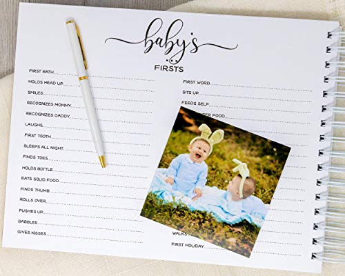Elephant Twin Baby Memory Book - Personalized Hard Cover First Year Keepsake Album Personalized With Twin Babies’ Names - Boy & Girl Twin Baby Journal (Gray Elephants With Pink & Blue Hearts) #TOP6