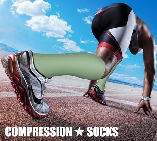 Image of Compression Socks (7 Pairs), 15-20 mmhg is BEST Graduated Athletic & Medical for Men & Women, Running, Flight, Travel, Nurses, Pregnant - Boost Performance, Blood Circulation