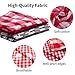 TRAVEL BUS Dog Bandana- 5pcs Washable Dog Bandanas Square Reversible Plaid Stripe Printing Dog Kerchief Set Scarf Accessories for Small to Large Dogs Cats Pets