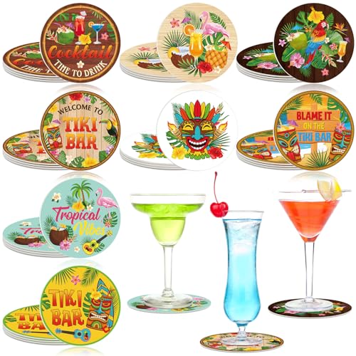 Hushee Tiki Bar Coasters (24 Pcs)