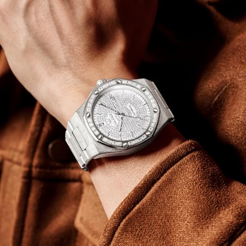 Image of OLEVS Automatic Mens Watches Self Winding Mechanical Business Luxury Dress Wrist Watch Stainless Steel Waterproof Luminous Day Date