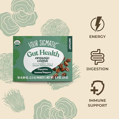image for Four Sigmatic Organic Instant Coffee Powder | Mushroom Coffee Instant 