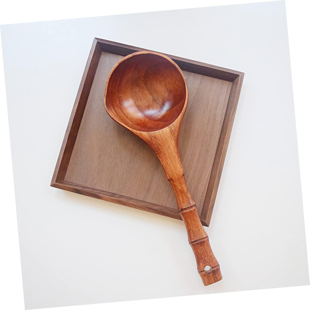 Wooden Spoons for Cooking,Wooden Soup Spoon Kitchen Catering Spoon Flour Scoop Laddle Chinese Soup Ladle Nonstick Ladle Porridge Spoon