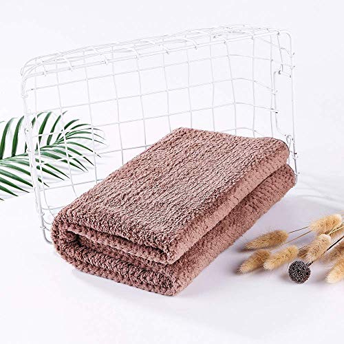 Image of Microfiber Hair Towel Quick Dry Hair Towel Hair Drying Towels Suitable for All Kinds of Hair Ultra Absorbent Long and Thick Hair 19X39inch Dark Brown (1pcs)