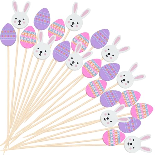 150Pcs Easter Cocktail Picks, Easter Bunny Egg...