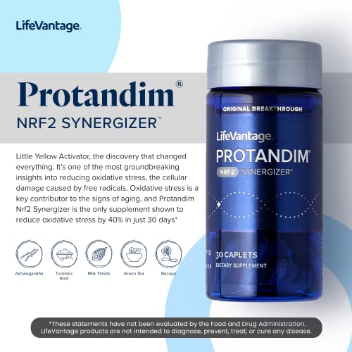 Protandim Nrf2 Synergizer (30 Caplets) Nrf2 Activator, Antioxidant Nutritional Supplements, Nrf2 Activates Antioxidant To Fight Oxidative Stress, Anti Aging Supplement, Blend Of 5 Herbal Ingredients #TOP2