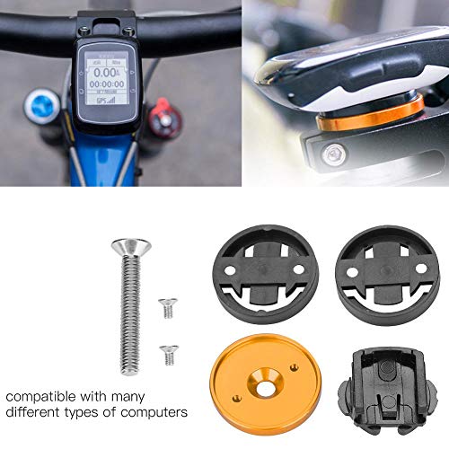 Road Bike Computer Holder Stem Top Cover Bicycle Stopwatch Gps Speedometer Mount (Gold) Bryton Rider 750 Computer Mount #TOP3