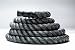 Black Training Ropes/Battle Ropes+Free Access To Online Video (1.5" Thick X 40 Ft Long)+