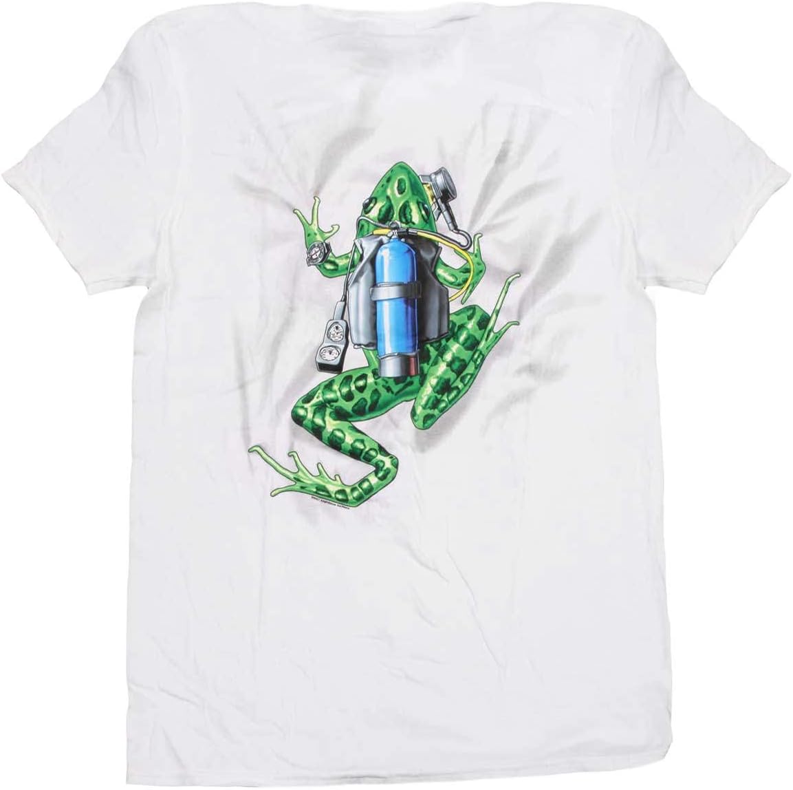 Amphibious Outfitters Scuba Frog White T-Shirt - XXL
