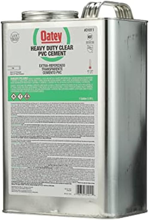 Oatey 31011 Gallon Heavy Duty Cement with Widemouth, PVC Clear