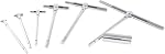 Accusize 5/16 in-6 in Telescoping Gage Set, 6 Pc | Hardened Tool Steel Contacts, Self-Centering Handle, Smooth Spring Tension, Vinyl Case, EG02-5011