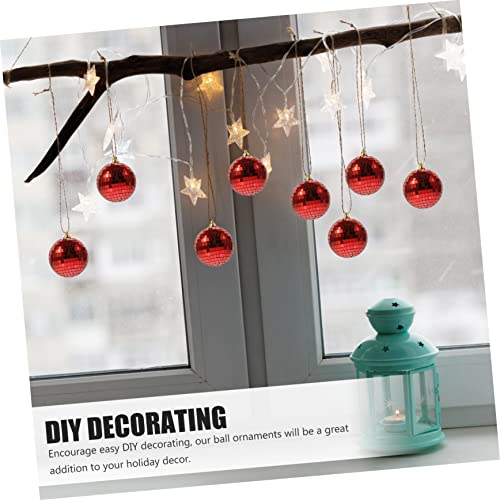 Vaguelly 6 Pçs Bola Reflexiva Espelho Presente Ornamentos Adornos Para Pendurar Bolas De Discoteca D