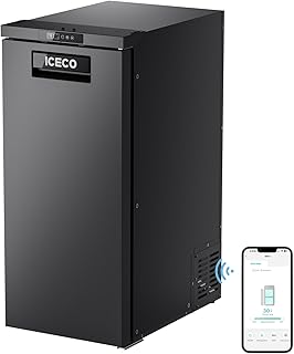 ICECO BF86 12V RV Refrigerator, 91 Quart(3cu.ft) Car Refrigerator, RV Fridge Freezer with Secop Compressor, APP Control, 12/24V DC Compressor Refrigerator, Electric Cooler for Truck, Camping, Travel