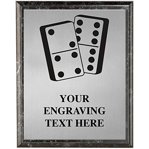 Placa Trofeo Personalizado de Dominoes Crown Awards