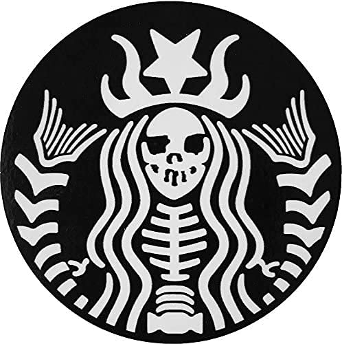 bilklistermärke 10 cm x 10 cm sjöjungfruklistermärke tung motorcykel hackare lastbil hjälm laptop notebook logotyp skylt för fönstervägg (Storlek: 10 x 10 cm)