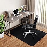 Office Chair Mat for Hard Wood Floors-47×36", Computer Gaming Rolling Chair Mat Heavy Duty Tile Floo