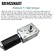 BRINGSMART 12V 16rpm DC Worm Gear Motor 70kg.cm High Torque Turbine Electric Gearbox Motor Self-Locking Reversed Mini Engine Geared Motor for DIY Robot Door Lock Curtain Machine (12V 16rpm)