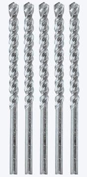 SKIL 3/16 x 3-1/2 Carbide Rotary 5-Piece Masonry Drill Bit Set - Silver - 93153