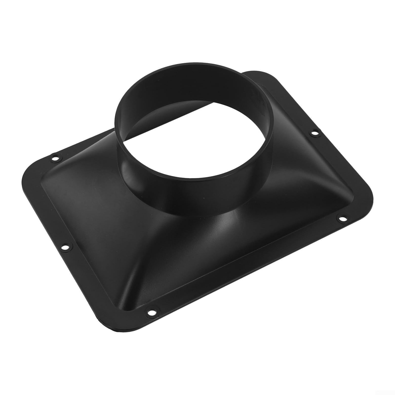 Glomc Duct Connector Flange, 100Mm/150mm Square To Round Straight Ducting Plate Kitchen Hood Ventilation, For Cooling Heating Ventilation System, Easy To Install(100MM)