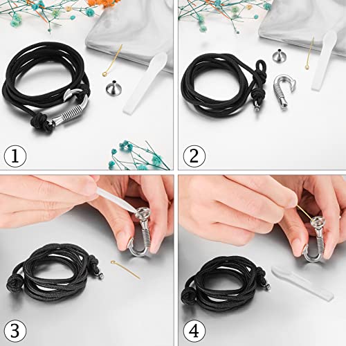 Abooxiu Urn Bracelet For Ashes Fish Hook Cremation Bracelet For Ashes Multi-Layered Hand Rope Ash Bracelet For Men Women Memorial Ashes Holder #TOP2