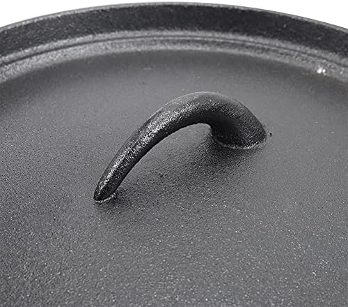 Warmiehomy Dutch Oven 4.5L Outdoor Camping Pot Cast Iron Pot with Lid Pre-Seasoned Cast Iron Cooking Pot