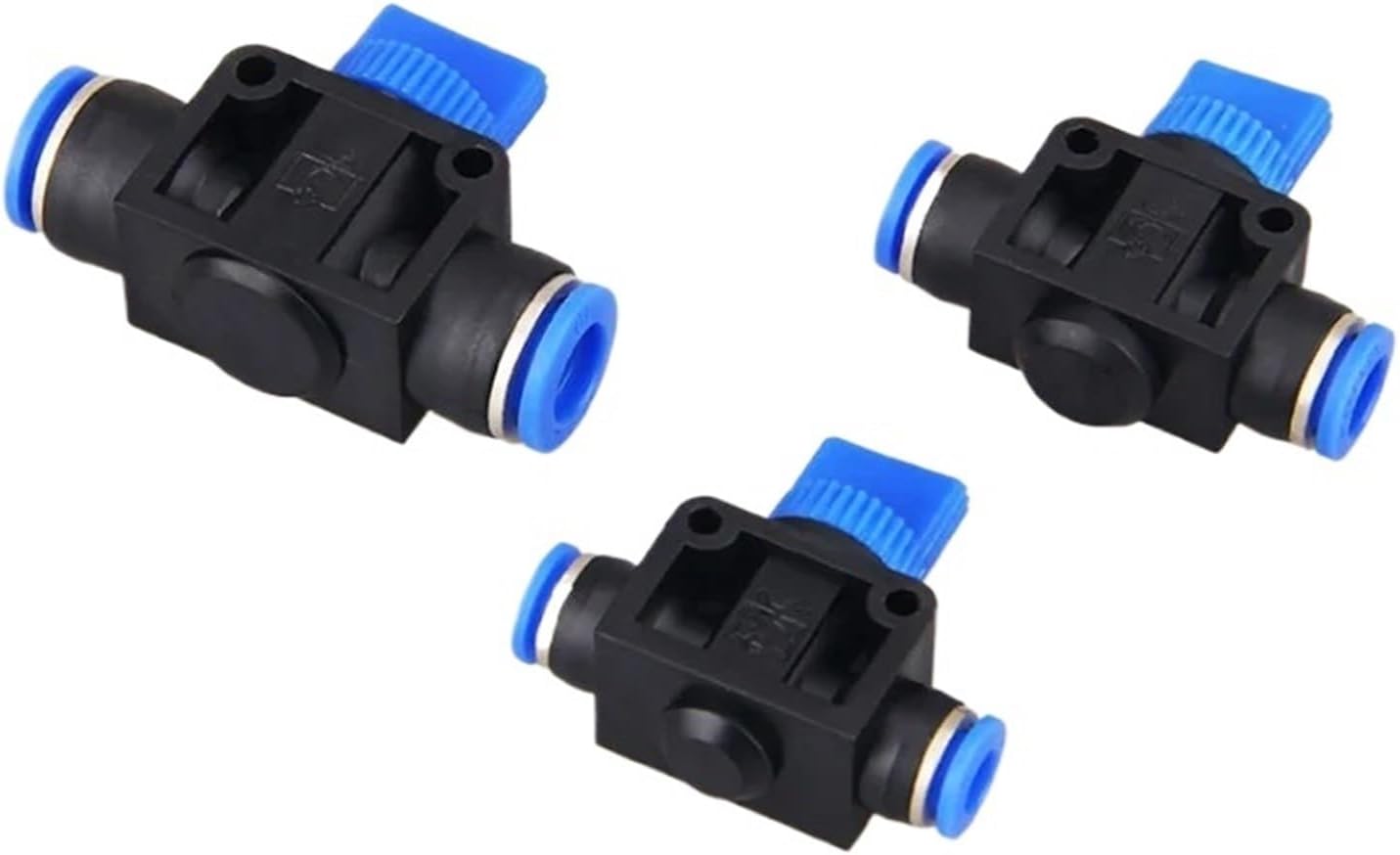1PCS Air Fittings HVFF 4mm 6mm 8mm 10mm 12mm Speed Plastic Switch Controller Quick Connector for Hose Tube Pipe Fitting Push in(OD 10MM)