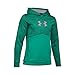 Under Armour Boys' Storm Armour Fleece Mid Logo Hoodie, Geode Green/Overcast Gray, Youth X-Large
