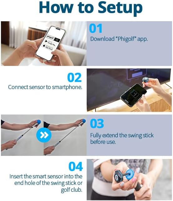 PHIGOLF Home Golf Game Simulator: Enjoy Interactive Golf with Motion Sensor & Swing Stick for Indoor & Outdoor Fun – 38,000+ Courses Worldwide, Compatible with Android, iOS, App & E6 Connect - Image 7