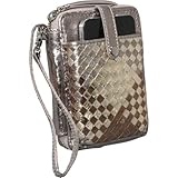 Elliott Lucca Lucca Smartphone Wristlet, Copper Gingham
