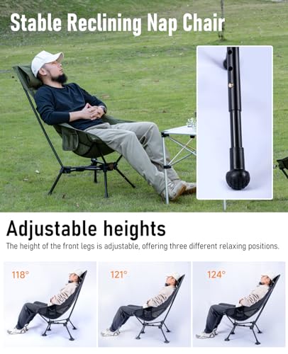image for iClimb Ultralight Compact Camping Folding Beach Chair with Anti-Sinkin
